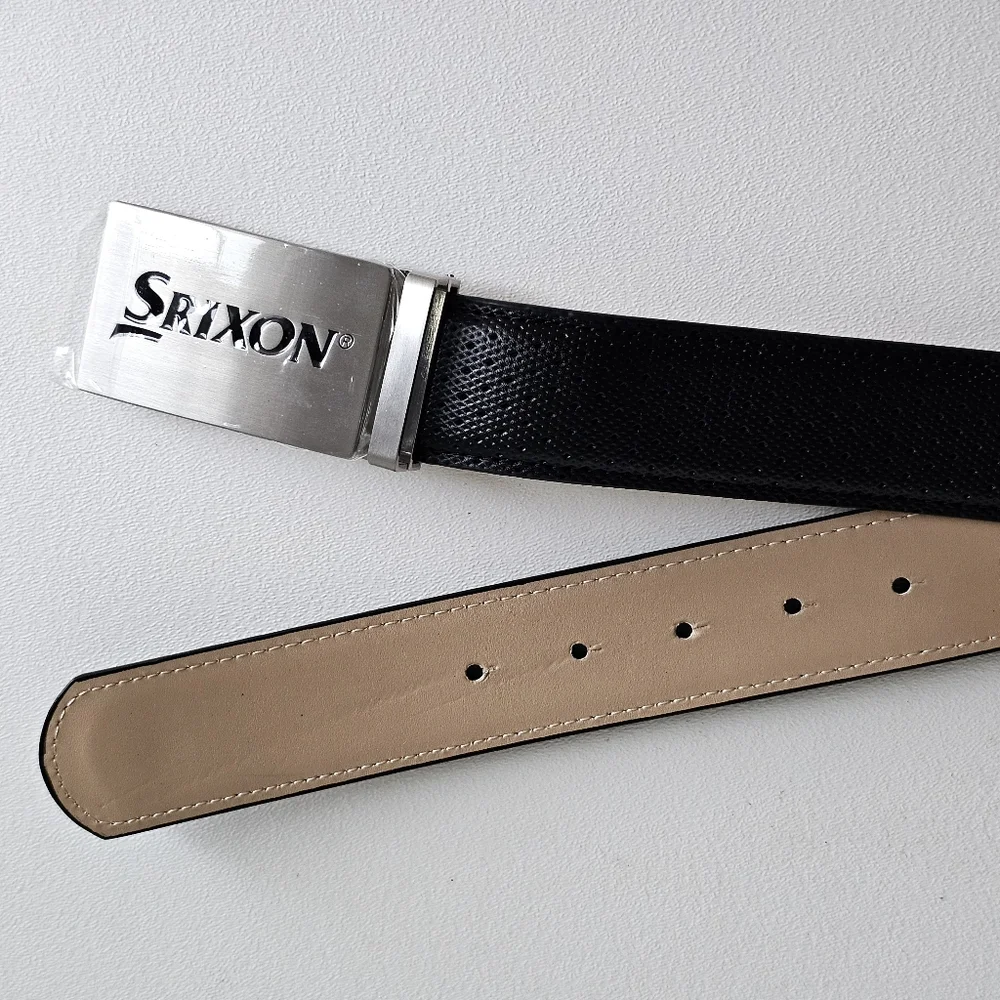 🆕 Srixon x Druh Genuine Leather Golf Belt Adjustable 30–40, Rare & Collectible